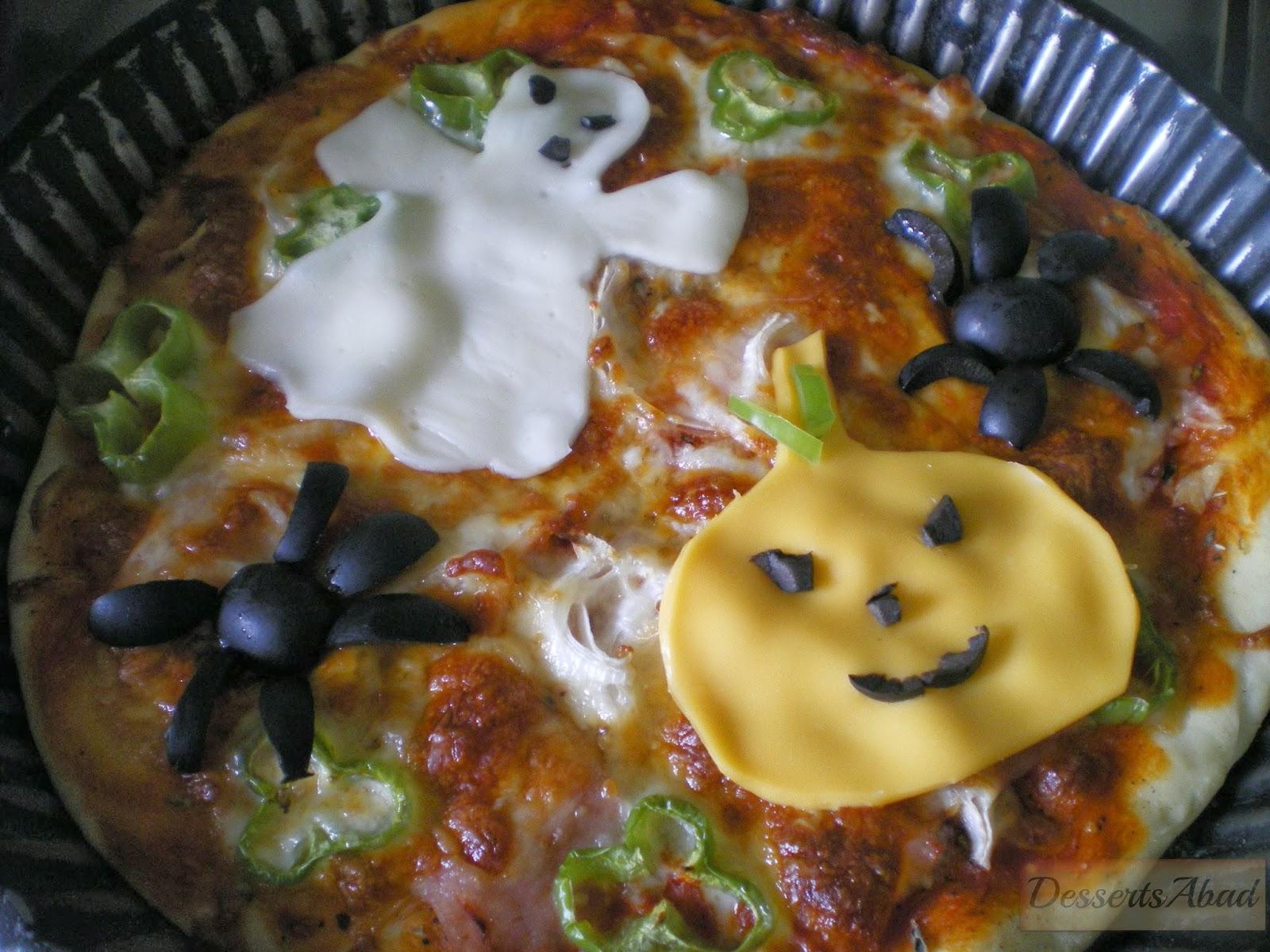 Pizzas para la noche de Halloween