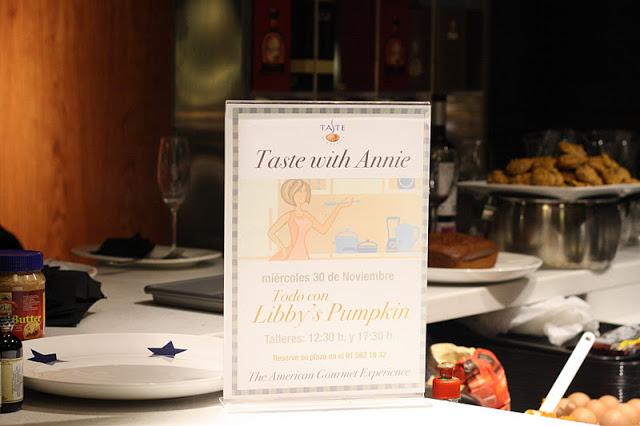 TALLER PUMPKIN O RECETAS CON CALABAZA CON ANNIE