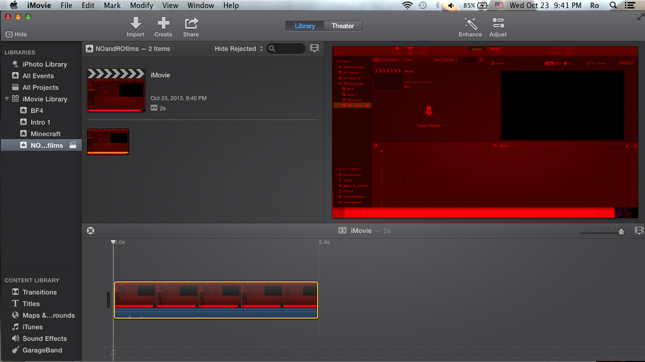 iMovie y el glitch que pone tus videos en rojo