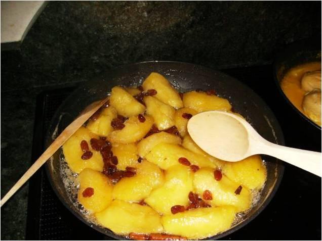 CRUMBLE DE MANZANAS Y PASAS