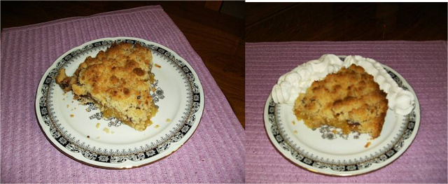 CRUMBLE DE MANZANAS Y PASAS