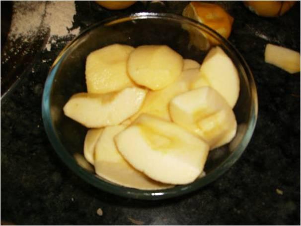 CRUMBLE DE MANZANAS Y PASAS