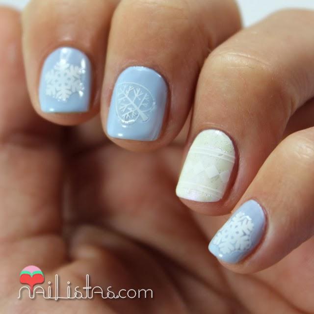 Uñas decoradas de invierno con el Kit Winter Wonderland de RARE Nails
