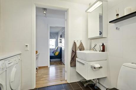 planta de piso alrededor del baño Lavandería y cuarto de baño decoración lavadora en el cuarto de baño decoración laundry room en cuarto de baño interiores nórdicos escandinavos decoración diseño de interiores blog diseño de interiores y decoración blog decoración nórdica baño nórdico con zona de lavadora 