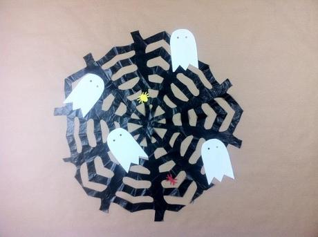 tutorial DIY manualidades halloween fiesta tela de araña 