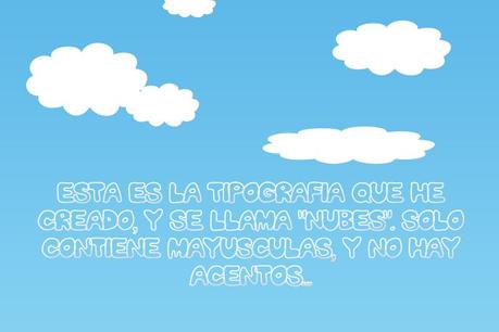 Tipografía Nubes