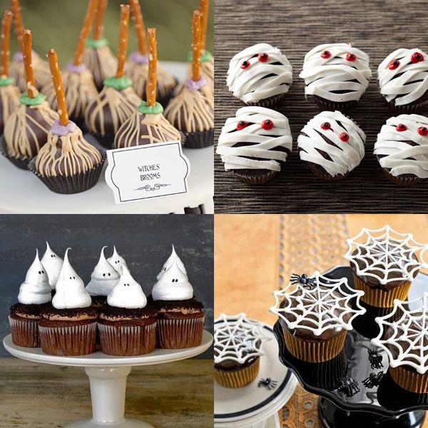 cupcakes para fiestas de Halloween