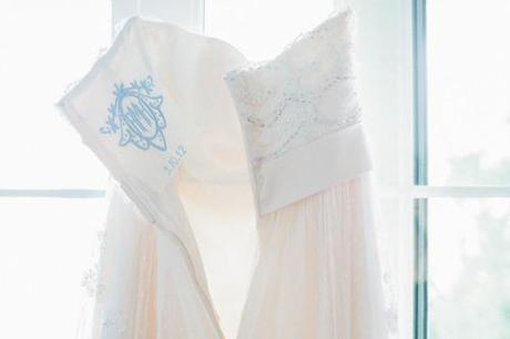 Algo azul en tu vestido de novia