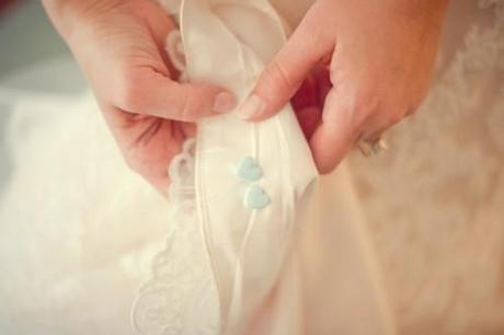 Algo azul en tu vestido de novia