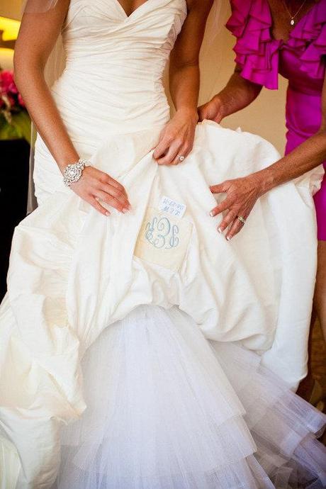 Algo azul en tu vestido de novia