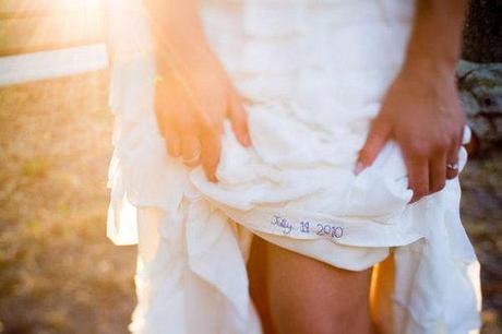 Algo azul en tu vestido de novia