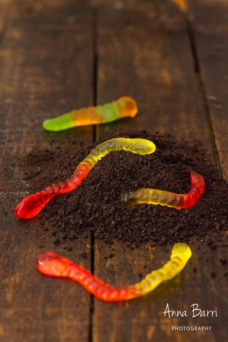 Mousse de chocolate tenebroso para Halloween {Creepy Halloween chocolate mousse}
