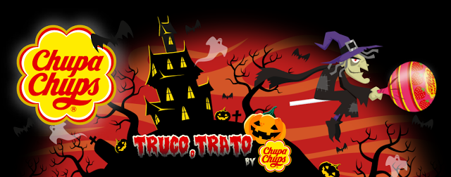 @Chupachups_es se agarra al concepto Halloween- #trucotrato