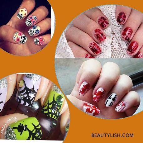 Algunos delos diseños de Beautylish Moda Halloween: Mi selección de Moda, Maquillaje, Nail Art y algo más
