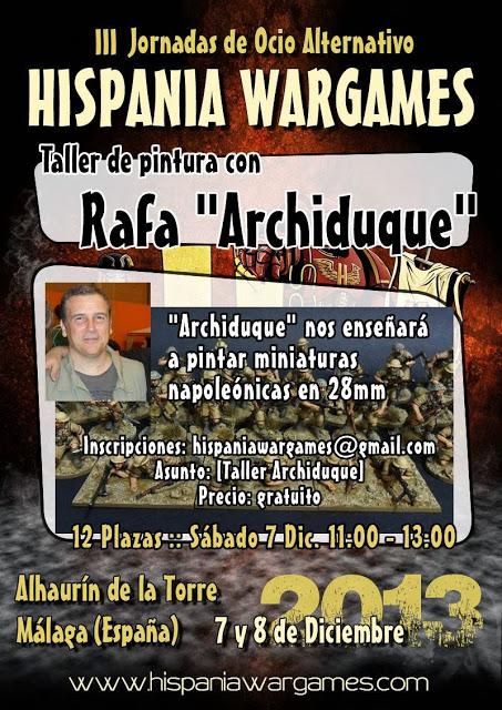 Mas cursos para Hispania Wargames 2013:Iguazzu,Archiduque,Piqui y mas