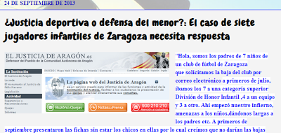 UPyD denuncia el incumplimiento de la Ley de la Infancia en el caso de niños retenidos en clubes de fútbol