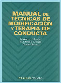portada manual de técnicas de modificación de conducta
