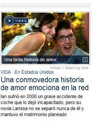 Matrimonio evangélico abre portada de ‘La Vanguardia’ con su testimonio