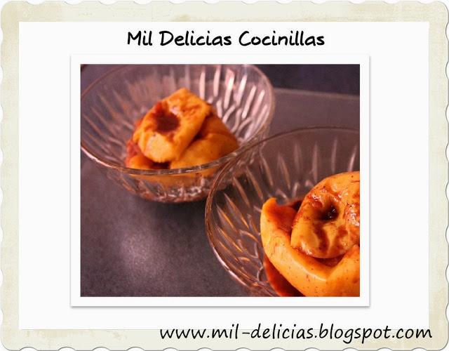 ☼ Manzanas asadas con licor y chocolate