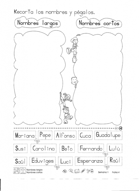 Nombres largos - nombres cortos