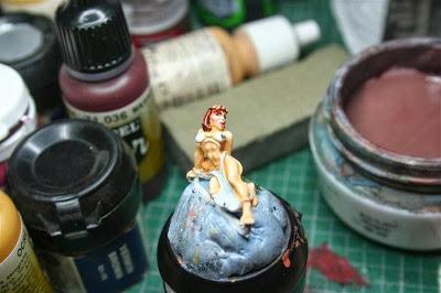 Luces finales y mechas en el pelo de la esclava de Asdrubal Vect