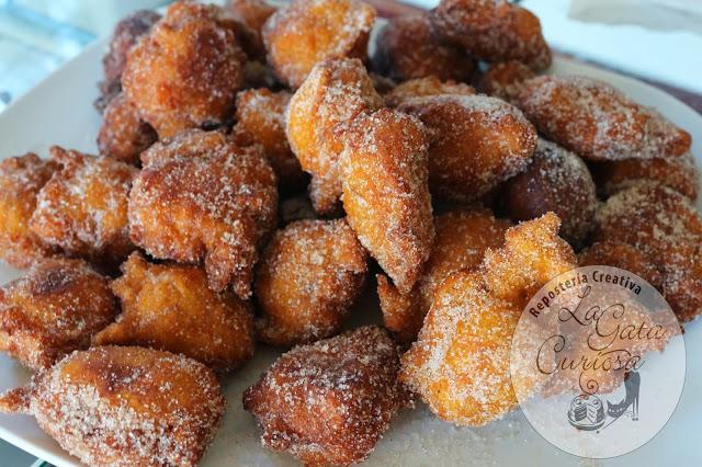 BUÑUELOS DE ZANAHORIA CON NUECES
