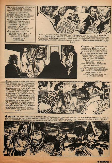 El fusilamiento de Dorrego según El Descamisado