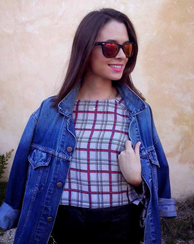 PLAID & LEATHER