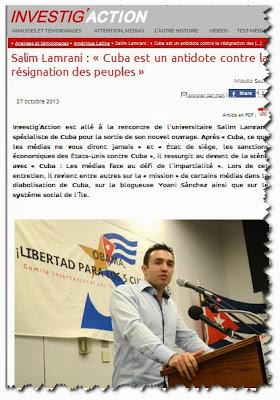 ‘Cuba es un antídoto contra la resignación de los pueblos’: Salim Lamrani