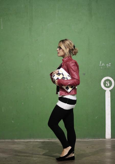 Look diario: leggins + jersey punto