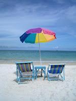 Tumbonas en la playa tumbonas en la playa