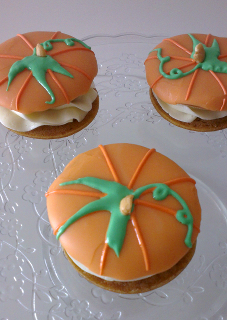 ♥ Whoopie pies de calabaza. Feliz Halloween!!