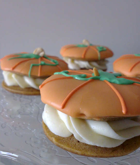 ♥ Whoopie pies de calabaza. Feliz Halloween!!