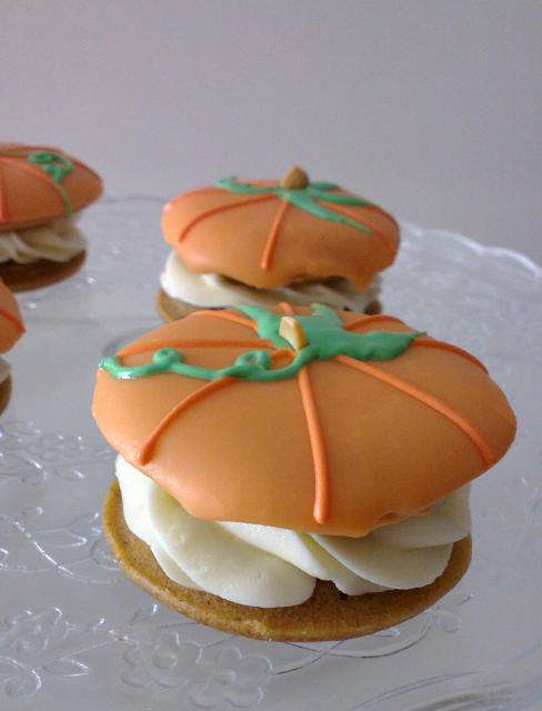 ♥ Whoopie pies de calabaza. Feliz Halloween!!