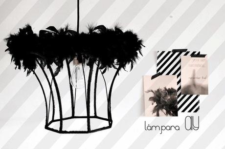 DIY: lámpara de plumas!