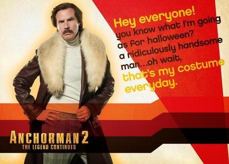 Mensajes De Halloween De Ron Burgundy En Anchorman 2: The Legends Continues