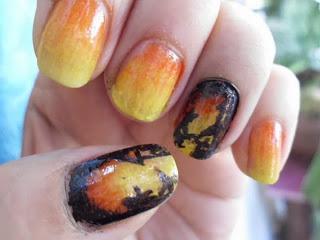 Manicura Halloween.