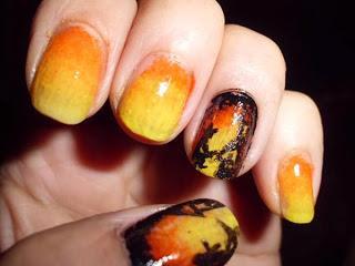 Manicura Halloween.