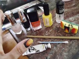 Manicura Halloween.
