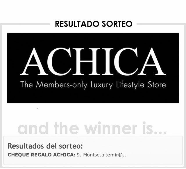 Resultado Sorteo ACHICA