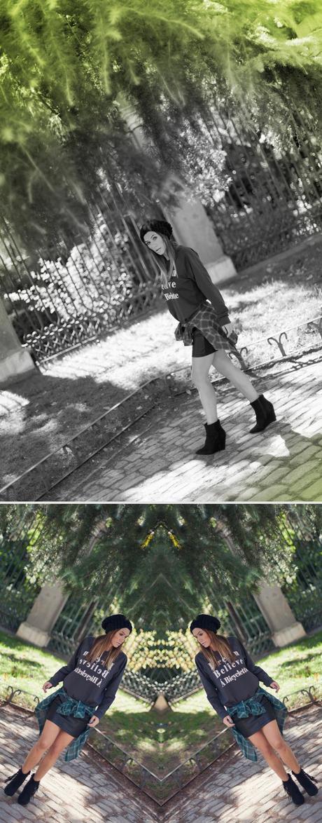 street style barbara crespo dream believe a bicyclette sweatshirt botanical garden madrid outfit street style barbara crespo dream believe a bicyclette sweatshirt botanical garden madrid outfit