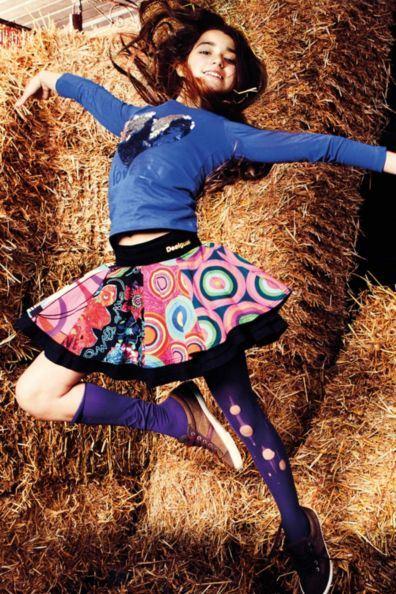 falda para niña desigual kids