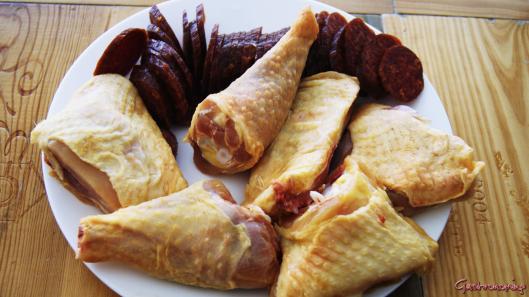 Arroz con pollo y chorizo