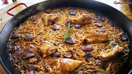 Arroz con pollo y chorizo