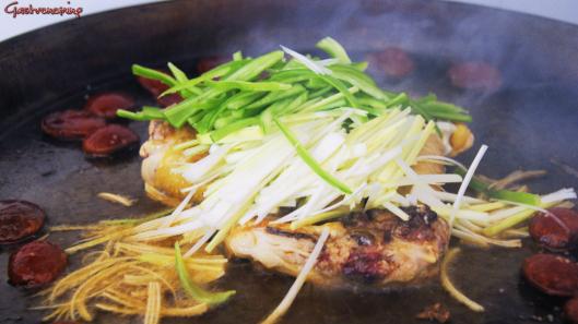 Arroz con pollo y chorizo