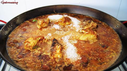 Arroz con pollo y chorizo