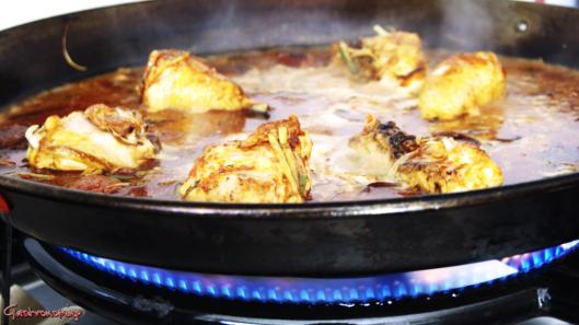 Arroz con pollo y chorizo