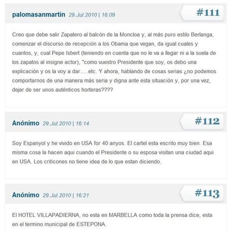 Bienvenida hortera a la señora de Obama