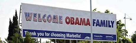 Bienvenida hortera a la señora de Obama