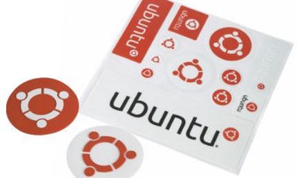 Regala pegatinas de Ubuntu.